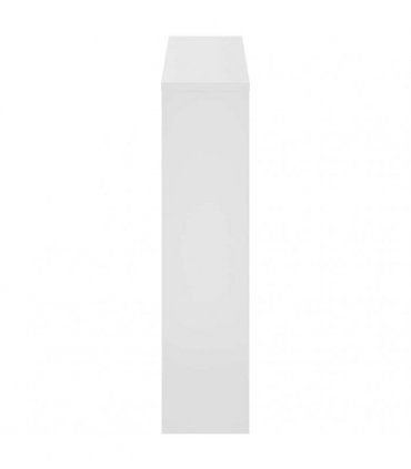 vidaXL Shoe Cabinet with Mirror 2-Layer High Gloss White 63x17x67 cm