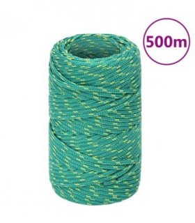 vidaXL Boat Rope Green 2 mm 500 m Polypropylene