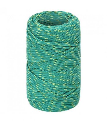 vidaXL Boat Rope Green 2 mm 500 m Polypropylene