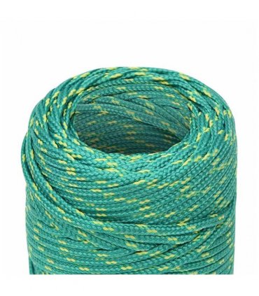 vidaXL Boat Rope Green 2 mm 500 m Polypropylene