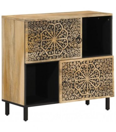 vidaXL Side Cabinet 80x33x75 cm Solid Wood Mango