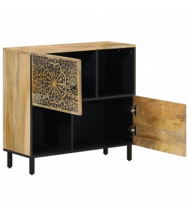 vidaXL Side Cabinet 80x33x75 cm Solid Wood Mango