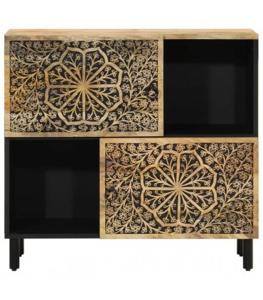 vidaXL Side Cabinet 80x33x75 cm Solid Wood Mango