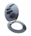 WC Toilet Seat MDF Lid Stones