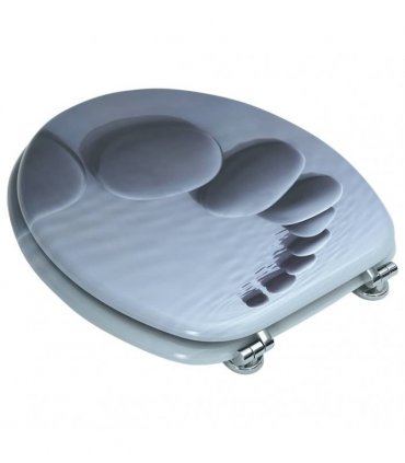 WC Toilet Seat MDF Lid Stones