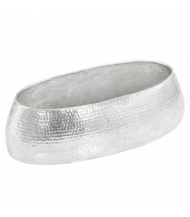 vidaXL Coffee Table Hammered Silver 100x50x28 cm Aluminium