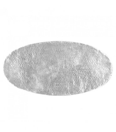 vidaXL Coffee Table Hammered Silver 100x50x28 cm Aluminium