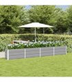 vidaXL Planter Light Grey 320 x 40 x 45 cm Steel
