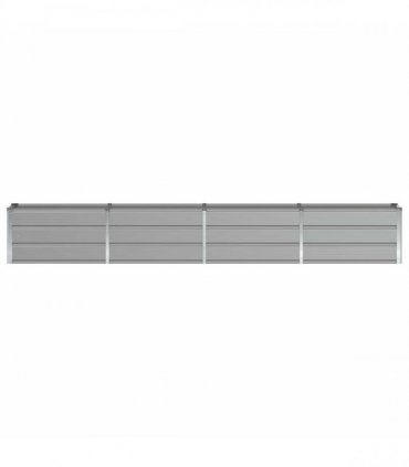 vidaXL Planter Light Grey 320 x 40 x 45 cm Steel
