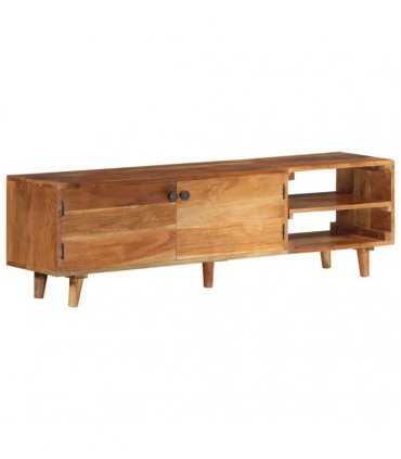 vidaXL TV Cabinet Solid Wood Acacia with Honey Finish 140x30x40 cm