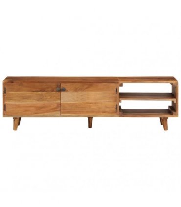 vidaXL TV Cabinet Solid Wood Acacia with Honey Finish 140x30x40 cm