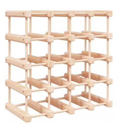 vidaXL Wine Rack for 20 Bottles 46.5x23x46.5 cm Solid Wood Pine