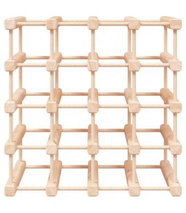 vidaXL Wine Rack for 20 Bottles 46.5x23x46.5 cm Solid Wood Pine