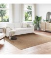 vidaXL Area Rugs Moire Square AGIRA Natural 240 x 240 cm Polyester