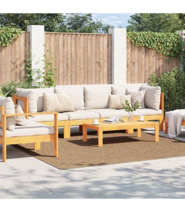 vidaXL Area Rugs Moire Square AGIRA Natural 240 x 240 cm Polyester