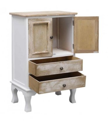 vidaXL Drawer Cabinet White 50x30x80 cm Wood