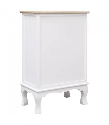 vidaXL Drawer Cabinet White 50x30x80 cm Wood