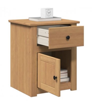 vidaXL Bedside Cabinet PANAMA 46x40x57 cm Solid Wood Pine