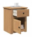 vidaXL Bedside Cabinet PANAMA 46x40x57 cm Solid Wood Pine