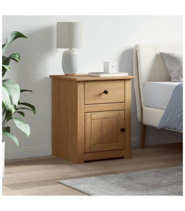 vidaXL Bedside Cabinet PANAMA 46x40x57 cm Solid Wood Pine