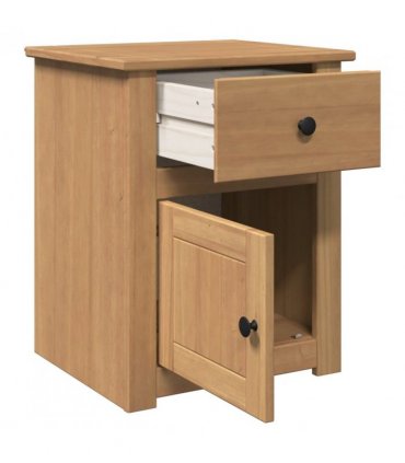 vidaXL Bedside Cabinet PANAMA 46x40x57 cm Solid Wood Pine