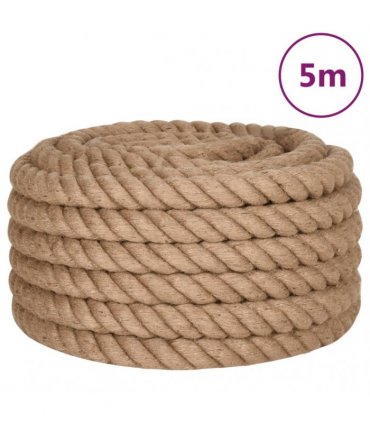 vidaXL Jute Rope 5 m Long 40 mm Thick