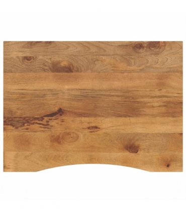 vidaXL Desk Top with Curve 100x80x2.5 cm Solid Wood Rough Mango