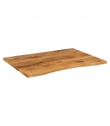 vidaXL Desk Top with Curve 100x80x2.5 cm Solid Wood Rough Mango