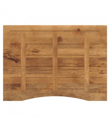 vidaXL Desk Top with Curve 100x80x2.5 cm Solid Wood Rough Mango