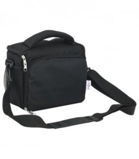 vidaXL Camera Bag with Waterproof Cover Black Oxford Fabric