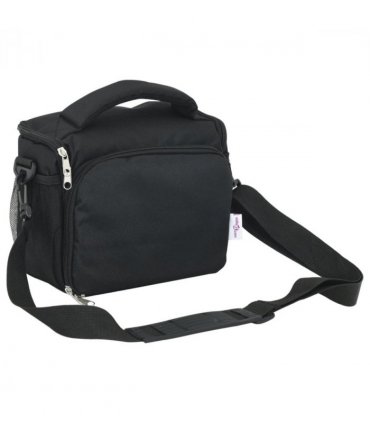 vidaXL Camera Bag with Waterproof Cover Black Oxford Fabric