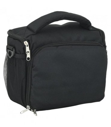 vidaXL Camera Bag with Waterproof Cover Black Oxford Fabric