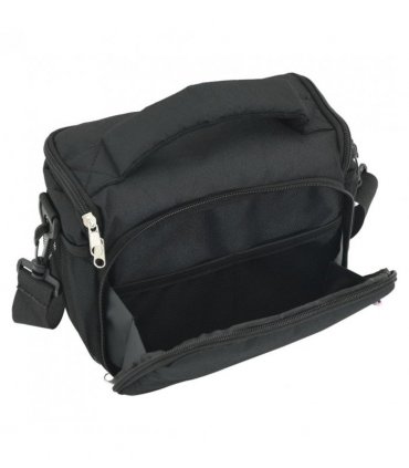 vidaXL Camera Bag with Waterproof Cover Black Oxford Fabric