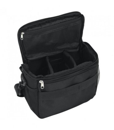 vidaXL Camera Bag with Waterproof Cover Black Oxford Fabric
