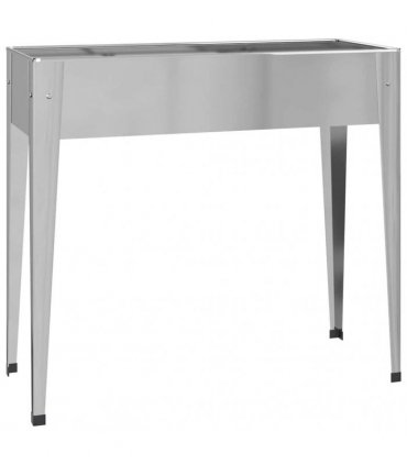vidaXL Garden Planter 100.5x40.5x90 cm Galvanised Steel