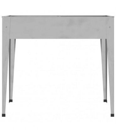vidaXL Garden Planter 100.5x40.5x90 cm Galvanised Steel