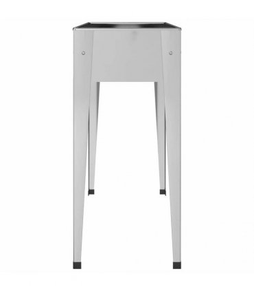 vidaXL Garden Planter 100.5x40.5x90 cm Galvanised Steel