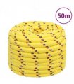 vidaXL Boat Rope Yellow 20 mm 50 m Polypropylene