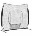 vidaXL Baseball Practice Net Black 250 x 106 x 209 cm Polyester