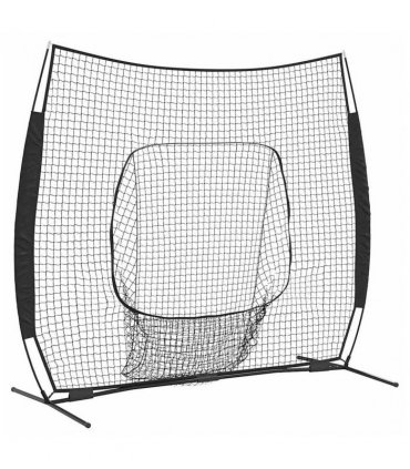 vidaXL Baseball Practice Net Black 250 x 106 x 209 cm Polyester