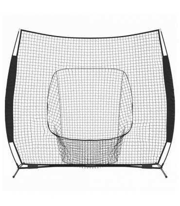 vidaXL Baseball Practice Net Black 250 x 106 x 209 cm Polyester