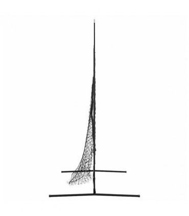 vidaXL Baseball Practice Net Black 250 x 106 x 209 cm Polyester