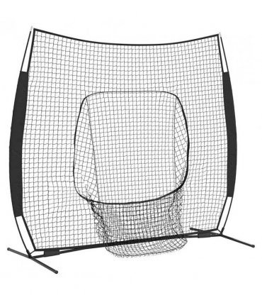 vidaXL Baseball Practice Net Black 250 x 106 x 209 cm Polyester
