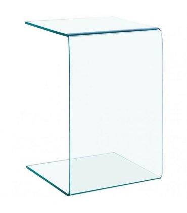 vidaXL Side Table | Clear | Tempered glass | 40x40x60 cm | Tough | Side Table