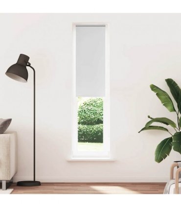 vidaXL Roller Blind Blackout White 60x210 cm Fabric Width 55.7 cm Polyester