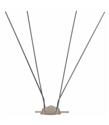 vidaXL 4-row Plastic Bird & Pigeon Spikes Set of 6 3 m