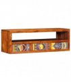 vidaXL Wall-mounted TV Cabinet Multicolour 90x30x30 Solid Wood Acacia