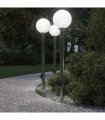 vidaXL Bollard Lights with Sensor&Outlet 3 pcs 120 cm Stainless Steel IP44