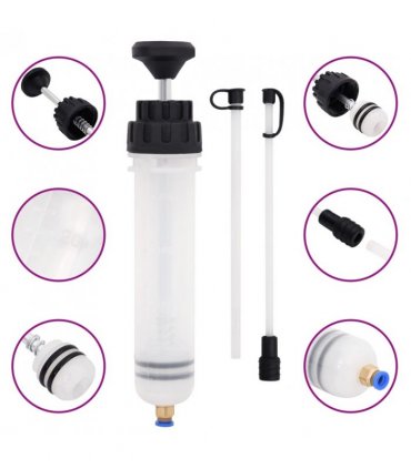 vidaXL Brake Bleeder White and Black 0.2 L
