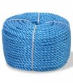 vidaXL Twisted Rope Polypropylene 10 mm 250 m Blue